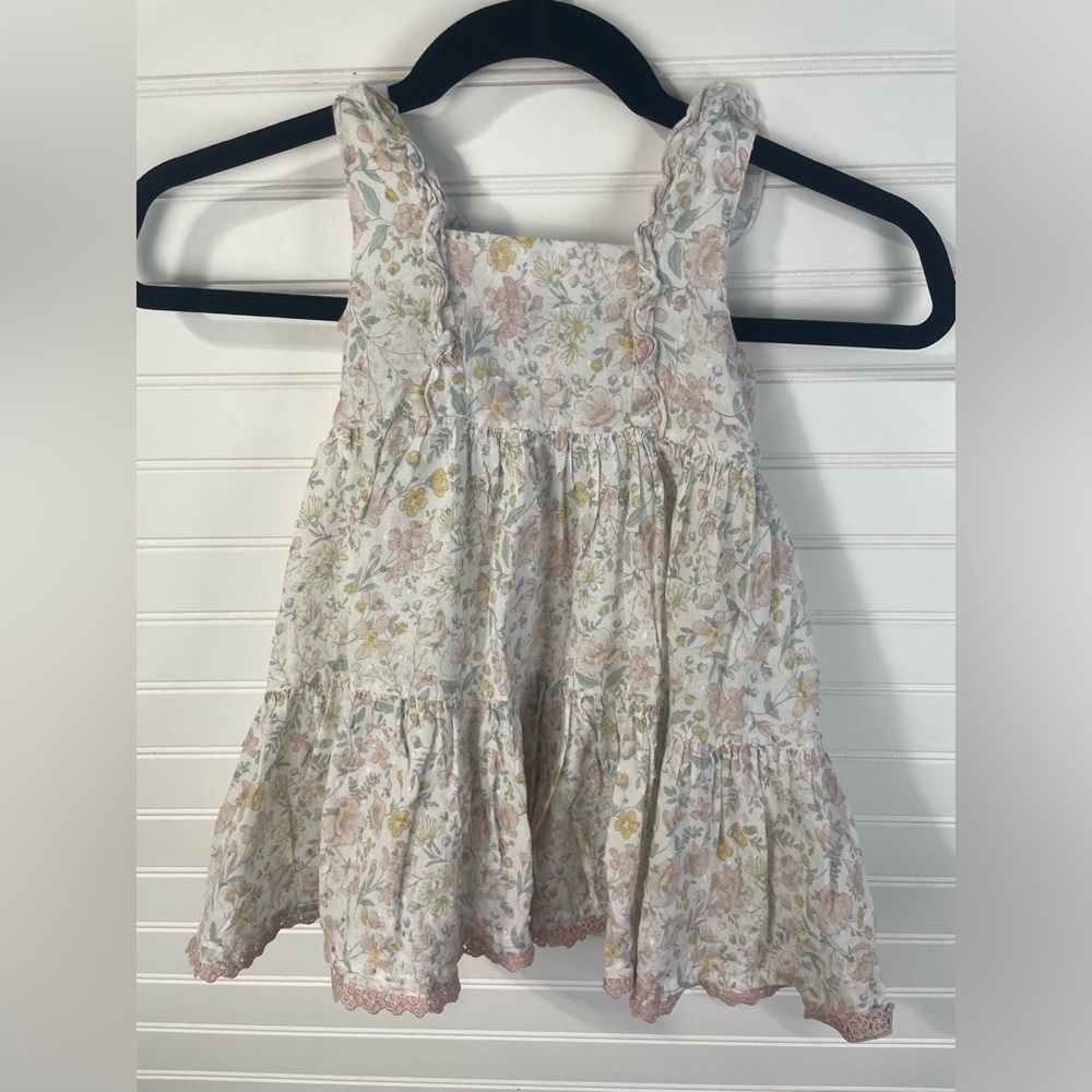 Catherine Malandrino Floral Tiered Sleeveless Button Front Dress 18month-2T - Picture 7 of 10